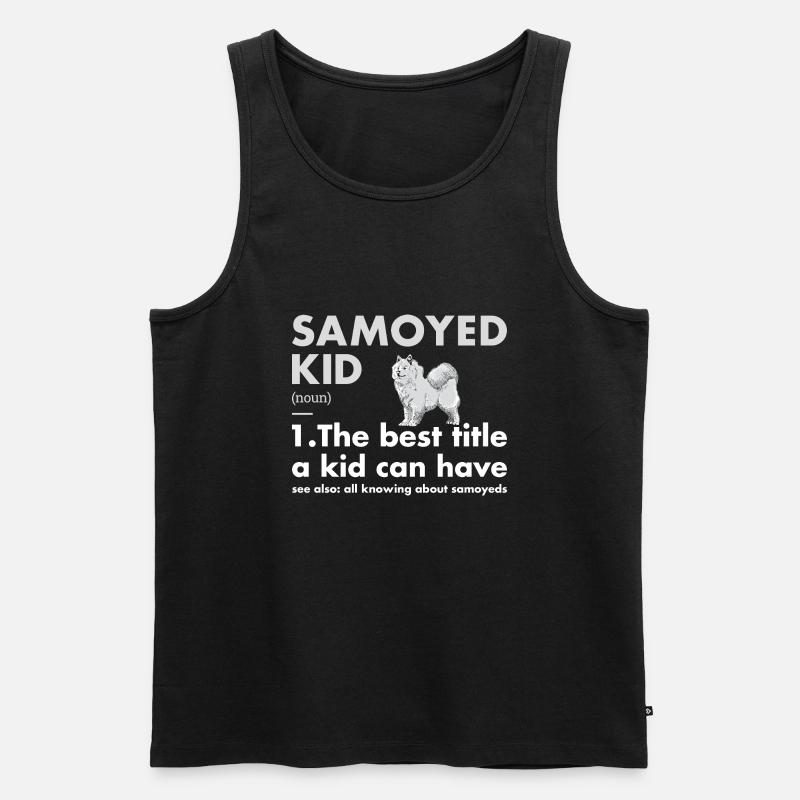 Samoyed Kid Definition - Männer Premium Bio Tank Top - Schwarz