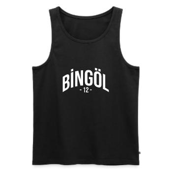 Bingöl 12 Turkey Holidays Türk Turkiye Gift - Men's Premium Organic Tank Top - black - Front - AI Model Male 178 light (178cm)