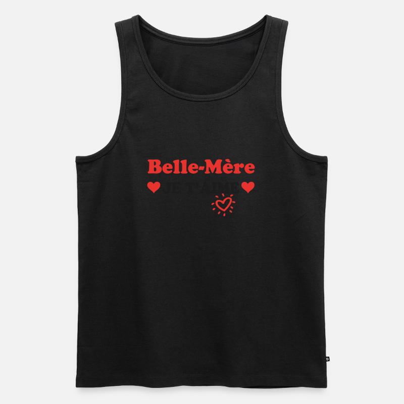 Stiefmutter, ich liebe dich - Männer Premium Bio Tank Top - Schwarz