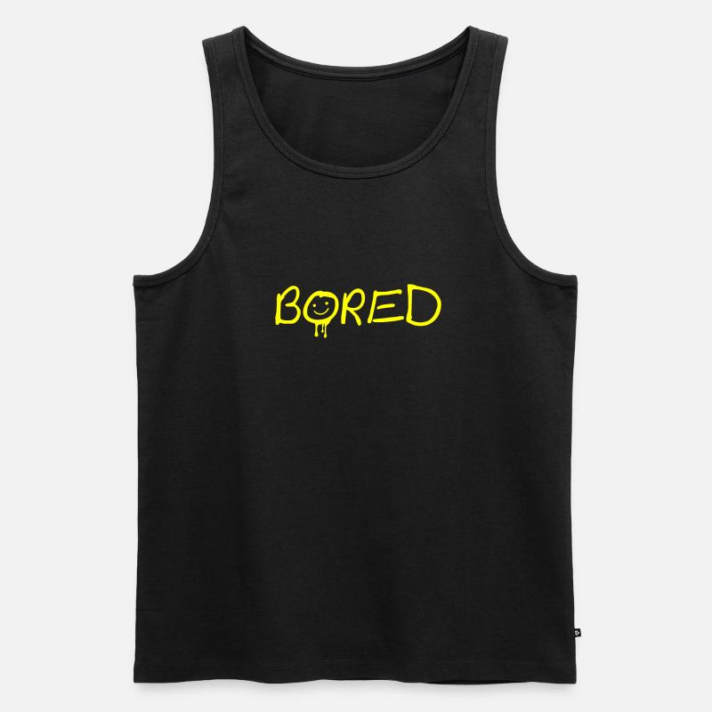 Bored - Männer Premium Bio Tank Top - Schwarz