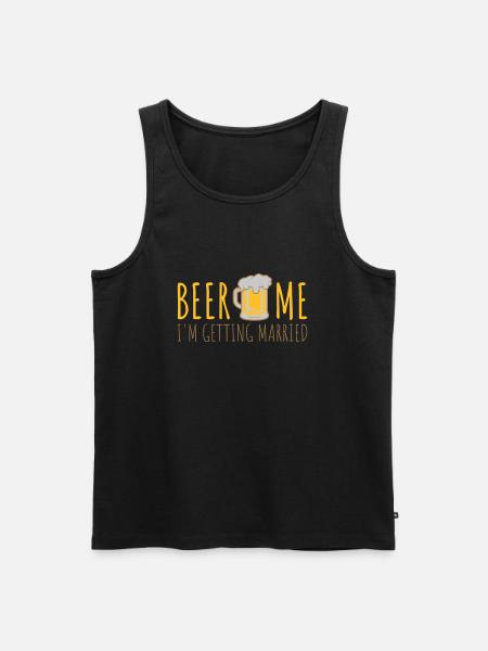 Beer Me Getting Married - Men's Premium Organic Tank Top - black
