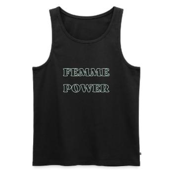 Femme power | Pour les féministes | Equality - Débardeur bio Premium Homme - noir - Devant - Michal (187cm)