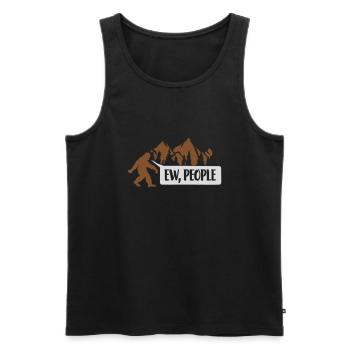 Citation ew people Bigfoot - Débardeur bio Premium Homme - noir - Devant - Michal (187cm)