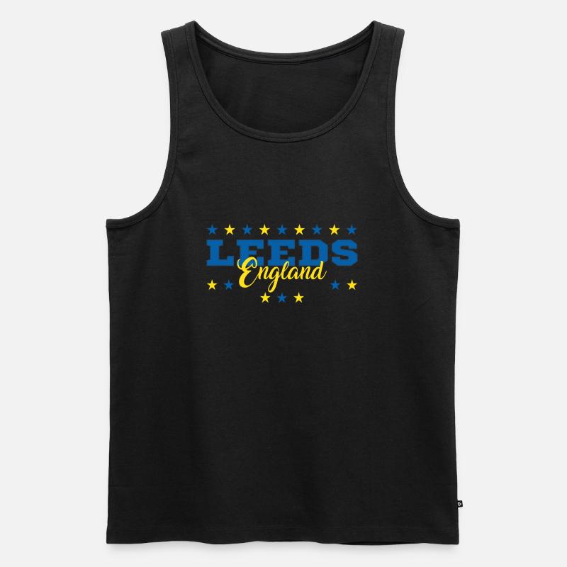 Leeds1 - Männer Premium Bio Tank Top - Schwarz