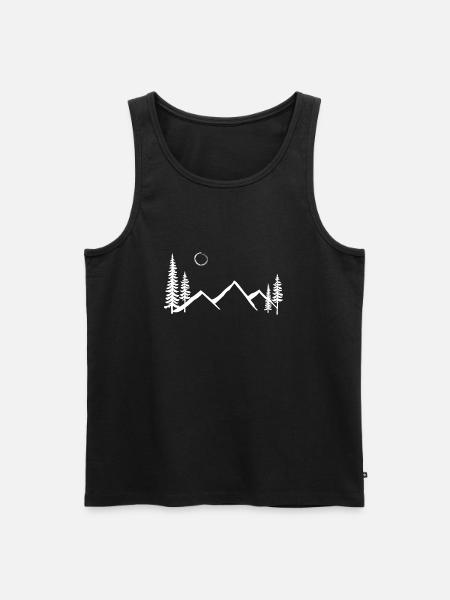 Go out and Explore - Men's Premium Organic Tank Top - black