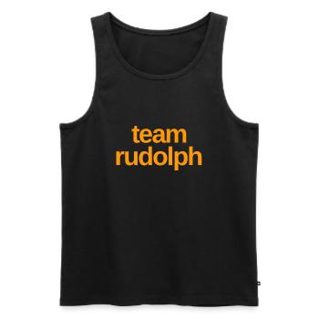 TEAM RUDOLPH Christmas Merry X-Mas Weihnachten : ) - Männer Premium Bio Tank Top - Schwarz - Vorne - Michal (187cm)