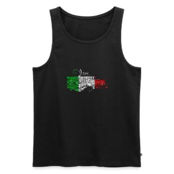 Italien Italienisch Rom Europa Italien Italien Mailand - Männer Premium Bio Tank Top - Schwarz - Vorne - Michal (187cm)