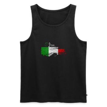 Italien Italienisch Rom Europa Italien Italien Mailand - Männer Premium Bio Tank Top - Schwarz - Vorne - Michal (187cm)