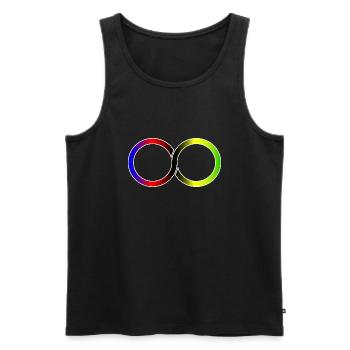Cyclist Infinite Weltmeister - Männer Premium Bio Tank Top - Schwarz - Vorne - AI Model Male 178 light (178cm)