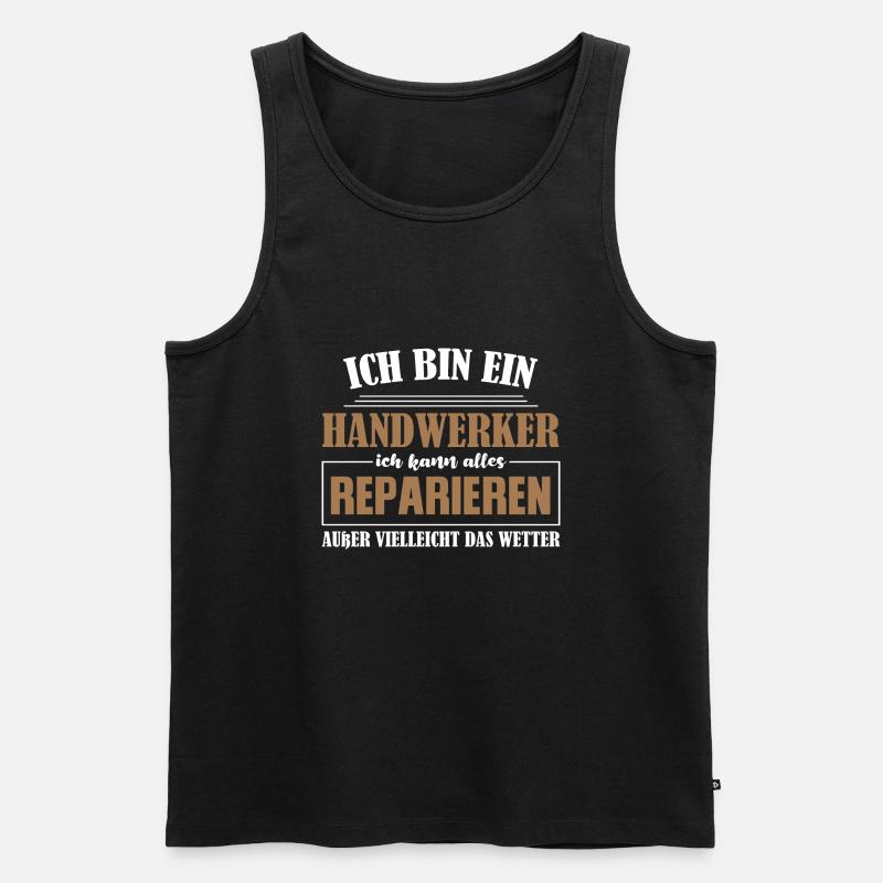 Handwerker Beruf Handwerker Geschenk - Männer Premium Bio Tank Top - Schwarz
