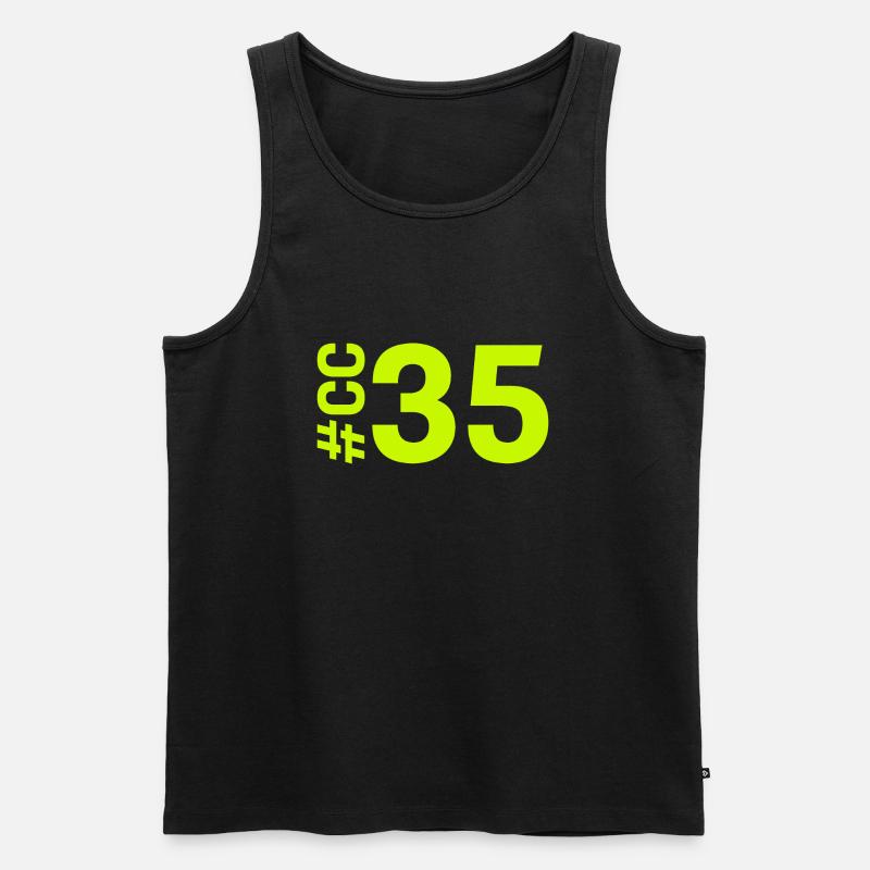 CC35-KARTON - Männer Premium Bio Tank Top - Schwarz