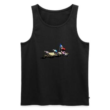 BMX (BMX) - Männer Premium Bio Tank Top - Schwarz - Vorne - AI Model Male 178 light (178cm)