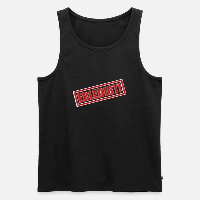 Erledigt - Männer Premium Bio Tank Top - Schwarz