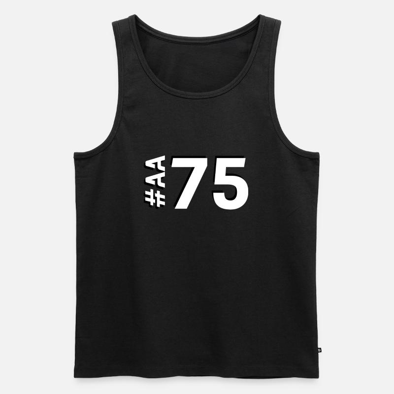 Nr. AA75 - Männer Premium Bio Tank Top - Schwarz