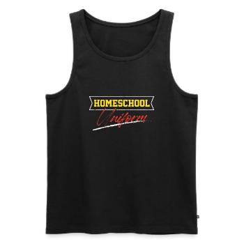 Homeschool Uniform Stem Sped Class Homeschooling - Men's Premium Organic Tank Top - black - Front - AI Model Male 178 light (178cm)