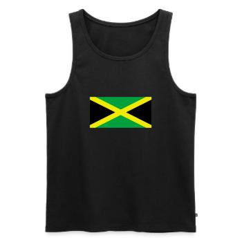 Jamaika - Männer Premium Bio Tank Top - Schwarz - Vorne - Michal (187cm)