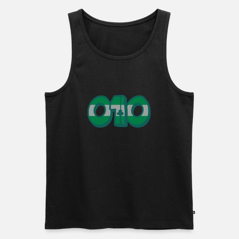 010 - Männer Premium Bio Tank Top - Schwarz