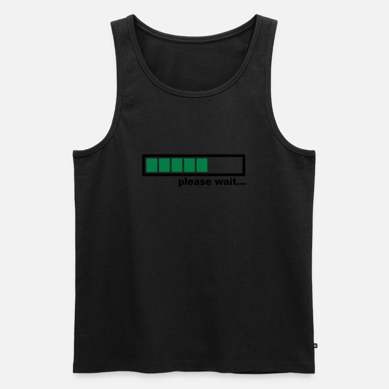 Loading - Männer Premium Bio Tank Top - Schwarz