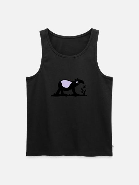 Tapir - Men's Premium Organic Tank Top - black