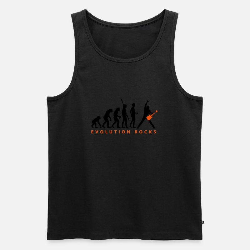 evolution_guitar_112013_c_2c - Men's Premium Organic Tank Top - black