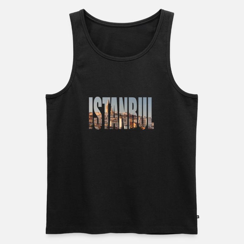 istanbul - Männer Premium Bio Tank Top - Schwarz