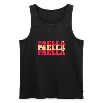 Paella - Männer Premium Bio Tank Top - Schwarz - Vorne - AI Model Male 178 light (178cm)