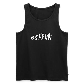 Gitarrist Musik Band Gitarre Gitarristin Musiker - Männer Premium Bio Tank Top - Schwarz - Vorne - Michal (187cm)
