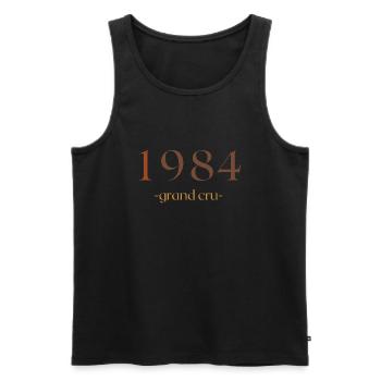 grand cru 1984 - Débardeur bio Premium Homme - noir - Devant - Michal (187cm)