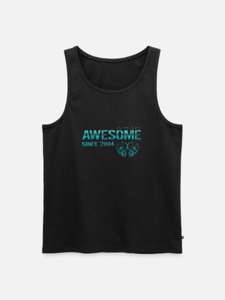 Awesome since 2004 Geschenk - Männer Premium Bio Tank Top - Schwarz