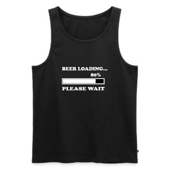 Bier Wein Whiskey Schnaps Alkohol - Männer Premium Bio Tank Top - Schwarz - Vorne - AI Model Male 178 light (178cm)
