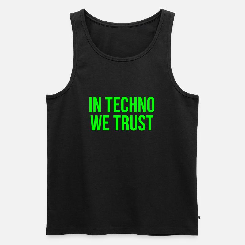 In techno we trust - Men's Premium Organic Tank Top - black