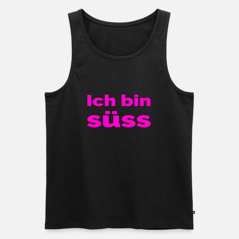 Süss - Männer Premium Bio Tank Top - Schwarz