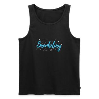 Snorkeler Snorkeling - Männer Premium Bio Tank Top - Schwarz - Vorne - Michal (187cm)