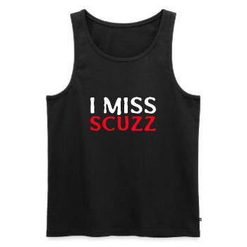 I Miss Scuzz - Men's Premium Organic Tank Top - black - Front - Michal (187cm)