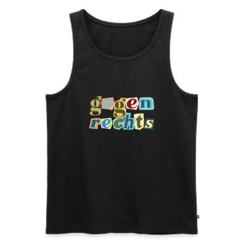 Statement bunt - Männer Premium Bio Tank Top - Schwarz - Vorne - AI Model Male 178 light (178cm)