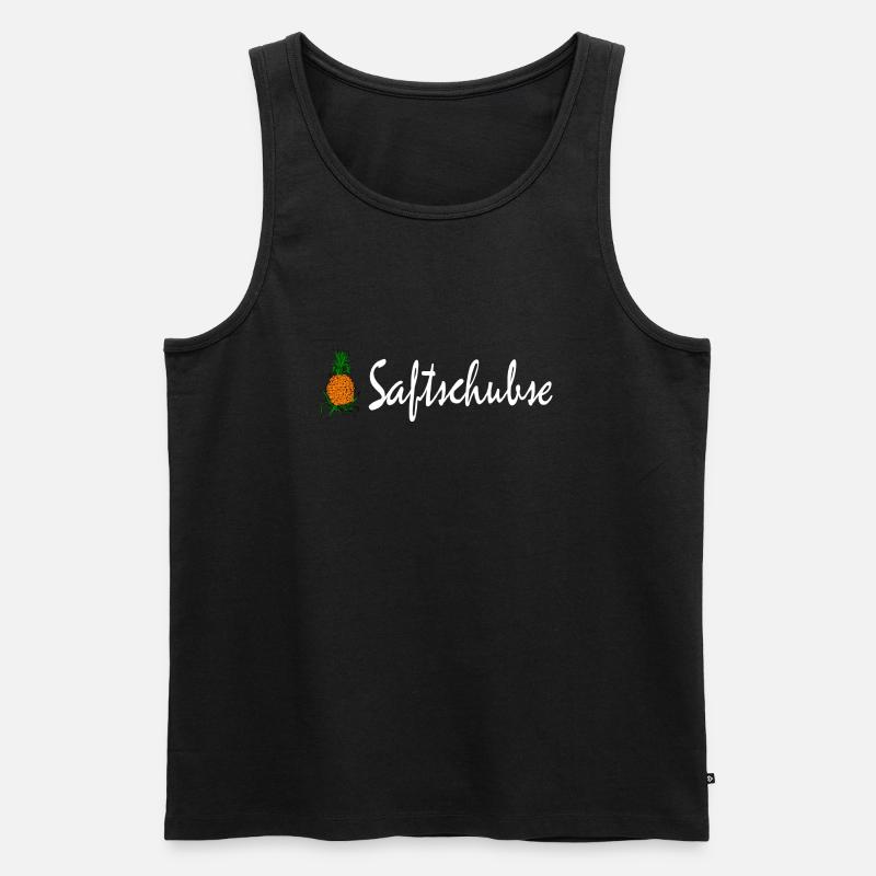 Saftschubse - Männer Premium Bio Tank Top - Schwarz