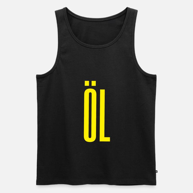 OL - Männer Premium Bio Tank Top - Schwarz