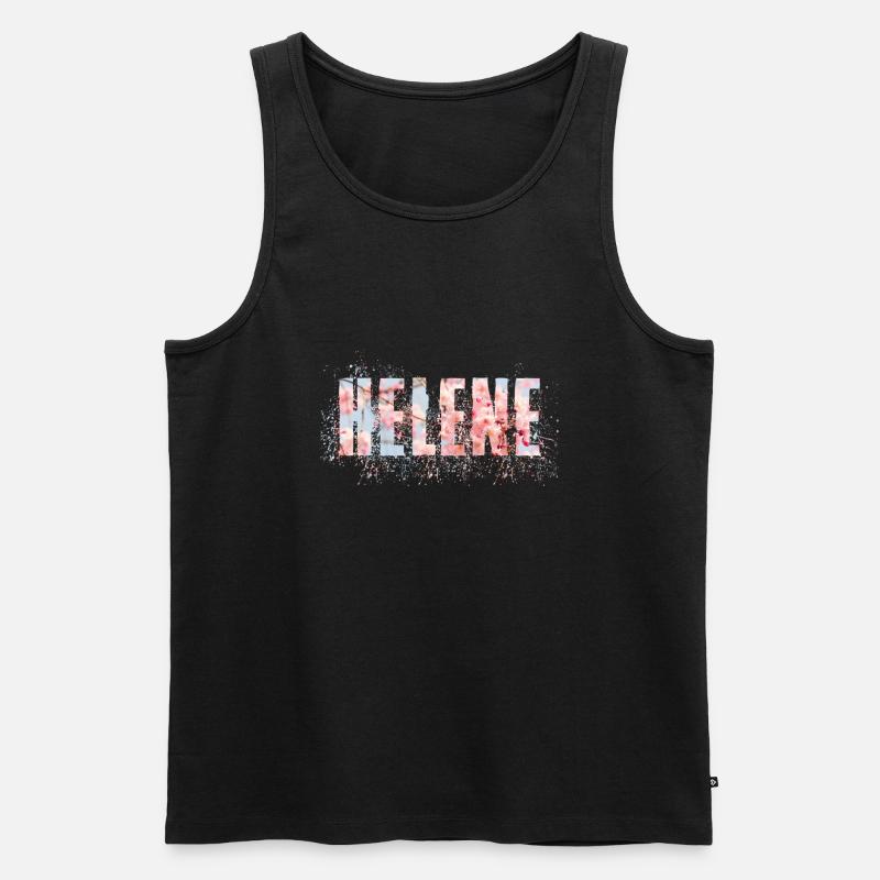 Helene - Männer Premium Bio Tank Top - Schwarz