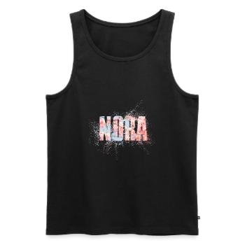 Nora - Débardeur bio Premium Homme - noir - Devant - Michal (187cm)