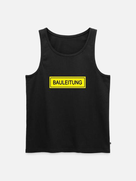 bauleitung - Männer Premium Bio Tank Top - Schwarz