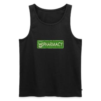 Alkohol Bierekrug Humor pharmacy Apotheke Panne - Männer Premium Bio Tank Top - Schwarz - Vorne - AI Model Male 178 light (178cm)