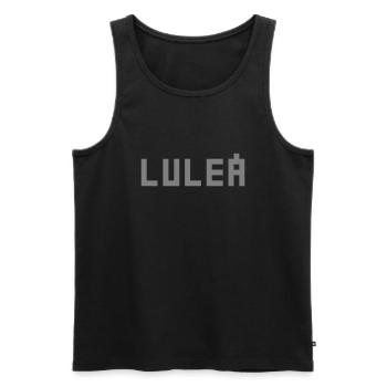 Lulea - Débardeur bio Premium Homme - noir - Devant - Michal (187cm)