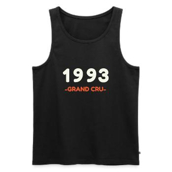 grand cru 1993 - Débardeur bio Premium Homme - noir - Devant - Michal (187cm)