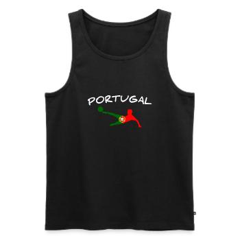 Portugal Football 2022 - Men's Premium Organic Tank Top - black - Front - Michal (187cm)