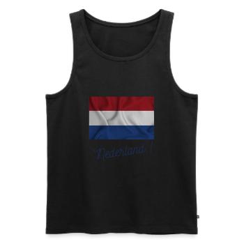 Nederland - Débardeur bio Premium Homme - noir - Devant - AI Model Male 178 light (178cm)