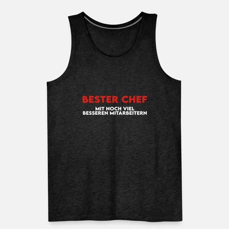 bester chef - mit noch viel besseren mitarbeitern Männer Premium Bio Tank Top
