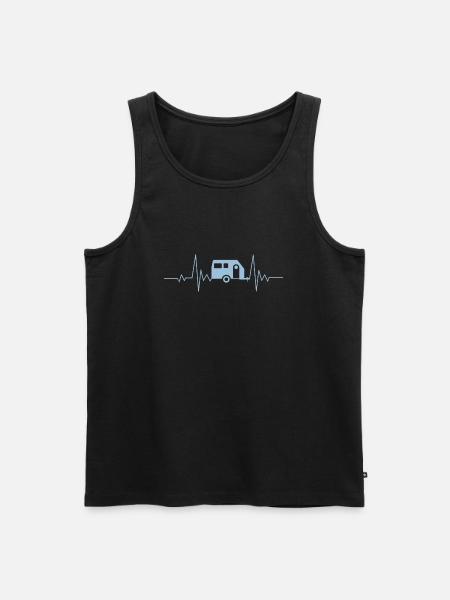 Heart beat Ambulance - Men's Premium Organic Tank Top - black