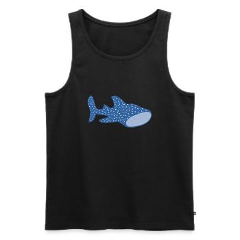 Requin-baleine - Débardeur bio Premium Homme - noir - Devant - Michal (187cm)