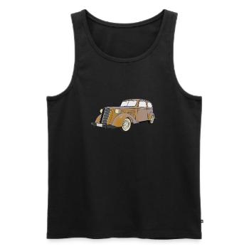 Auto - Männer Premium Bio Tank Top - Schwarz - Vorne - Michal (187cm)