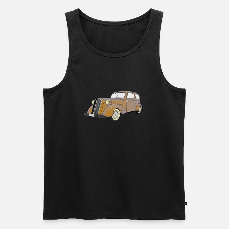 Auto - Männer Premium Bio Tank Top - Schwarz